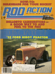 ROD ACTION 1986 APR - DELLORTO CARBS, BUCKET BULKHEADS, 48 STUDEBAKER TRUCK